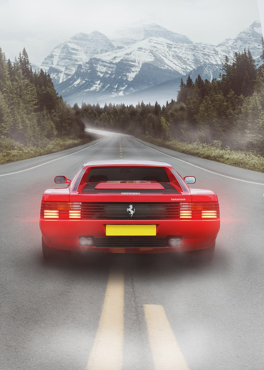 Ferrari Testarossa Photorealistic