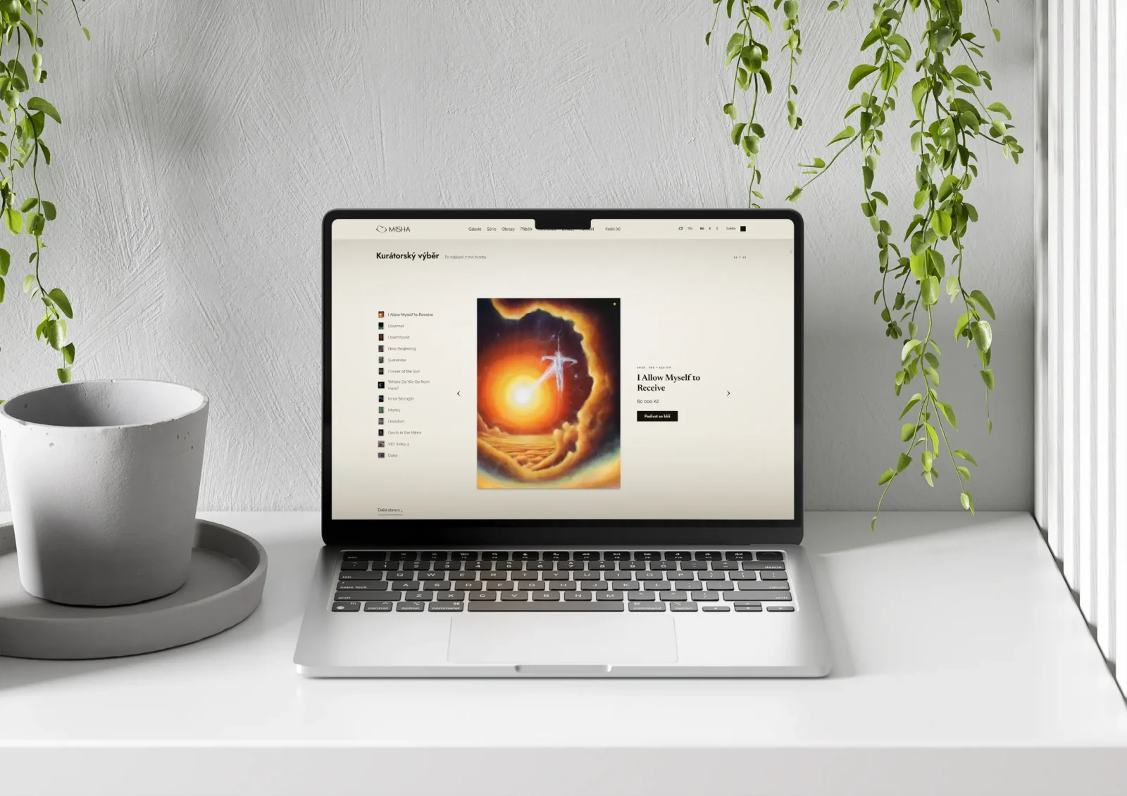 Úvodní obrázek webu art.mishafryc.com